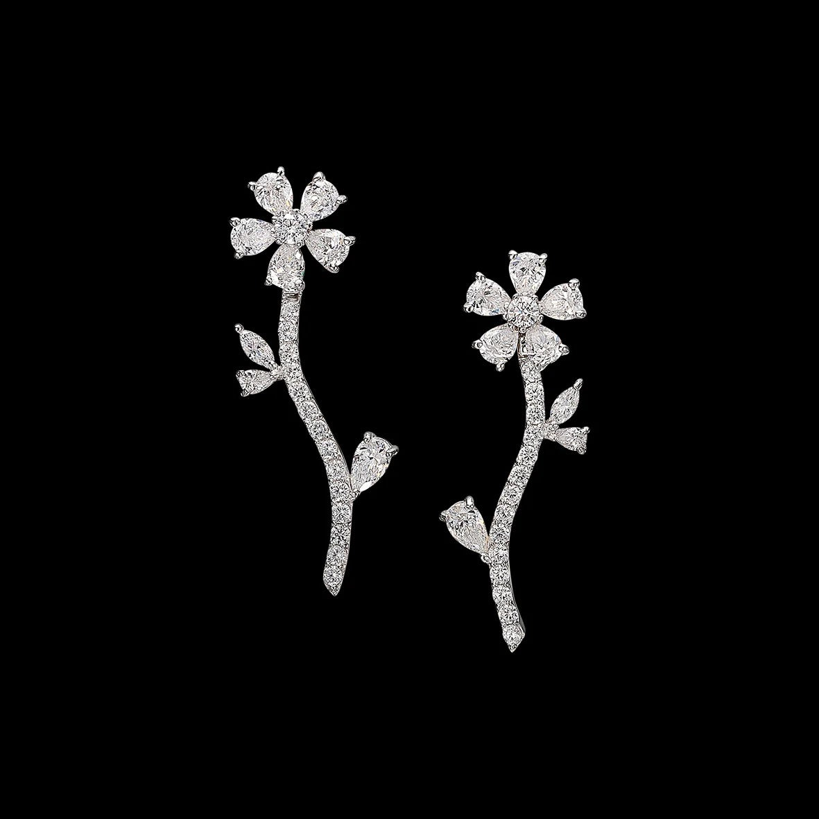 Floral Drop Earrings
