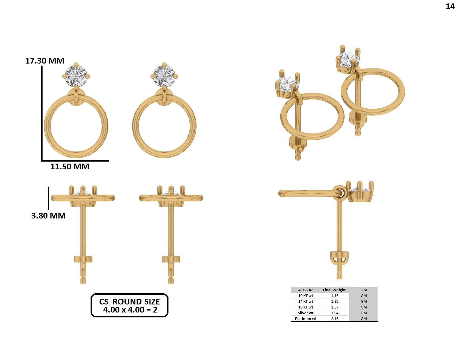 MR Celestial Loop Earrings