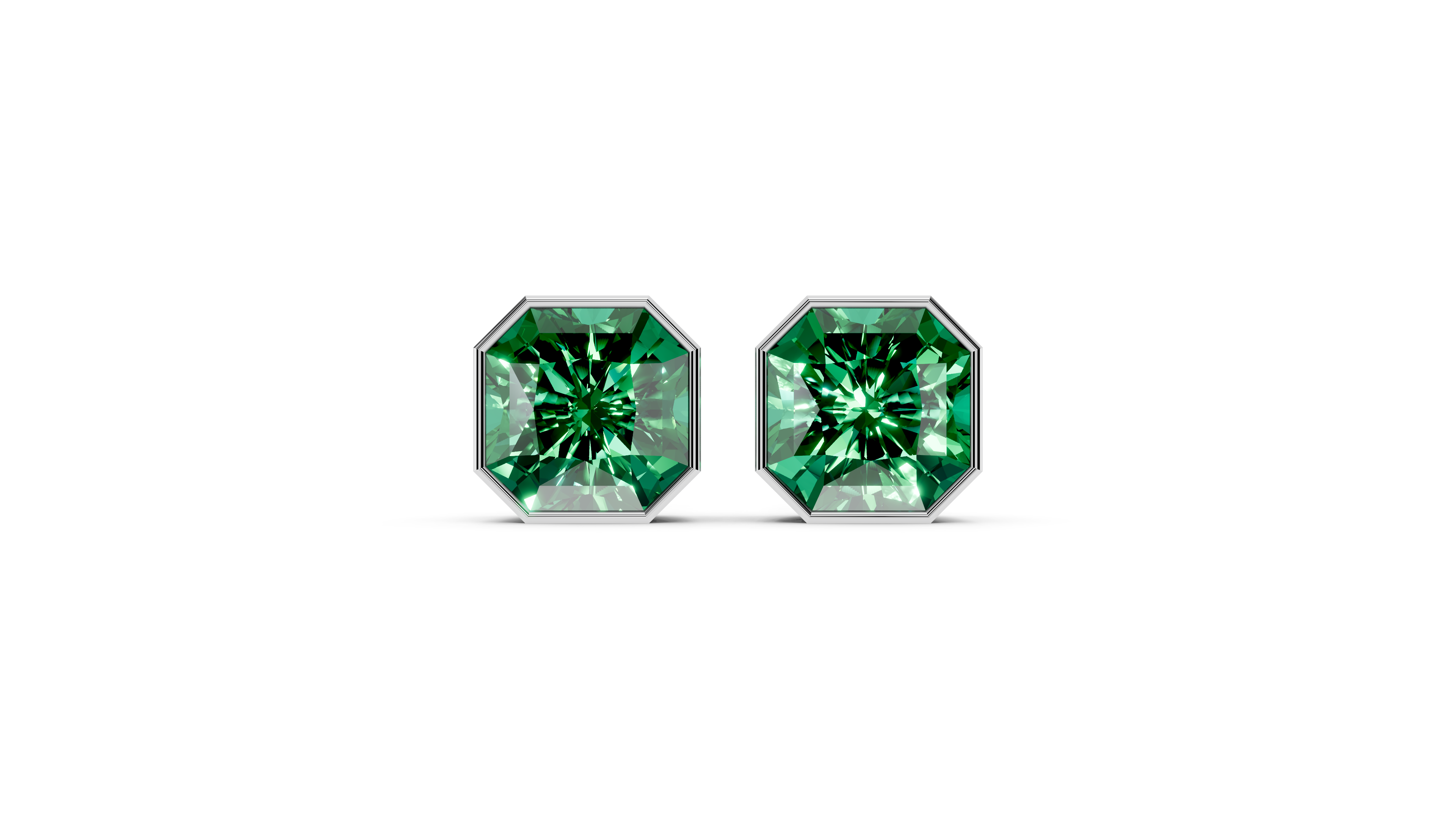 MR Regal Green Stone Earrings