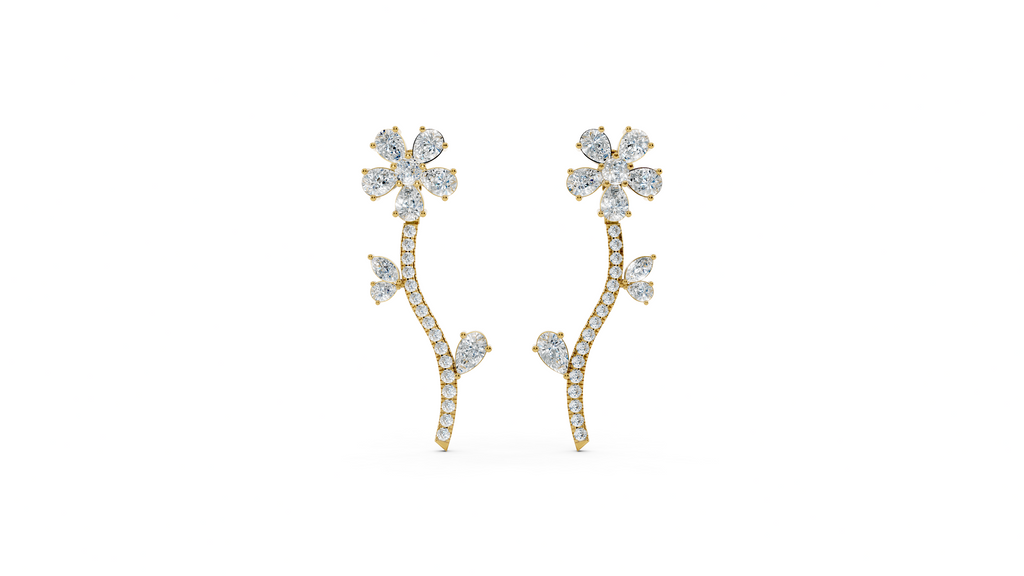 Floral Drop Earrings