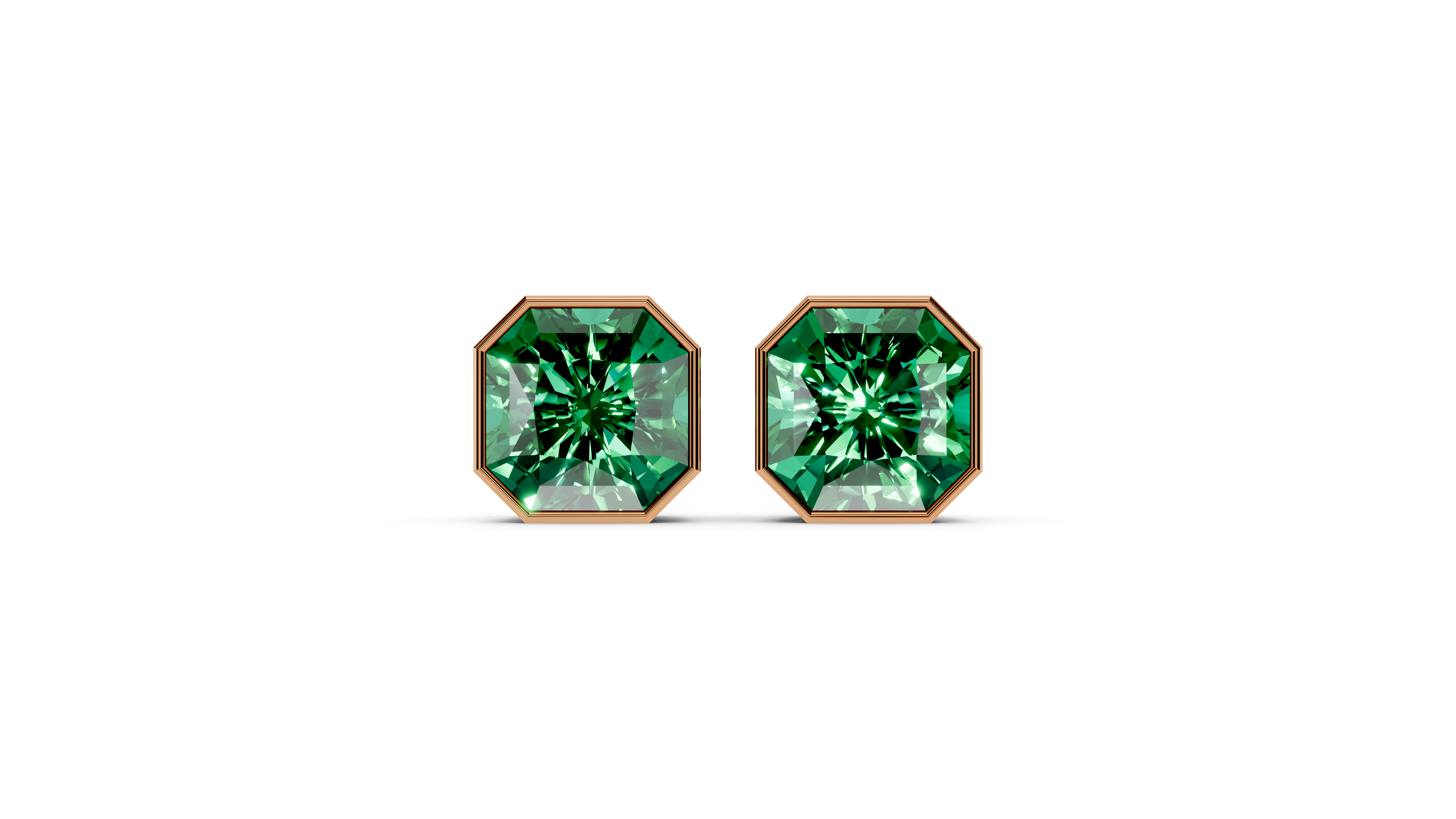 MR Regal Green Stone Earrings