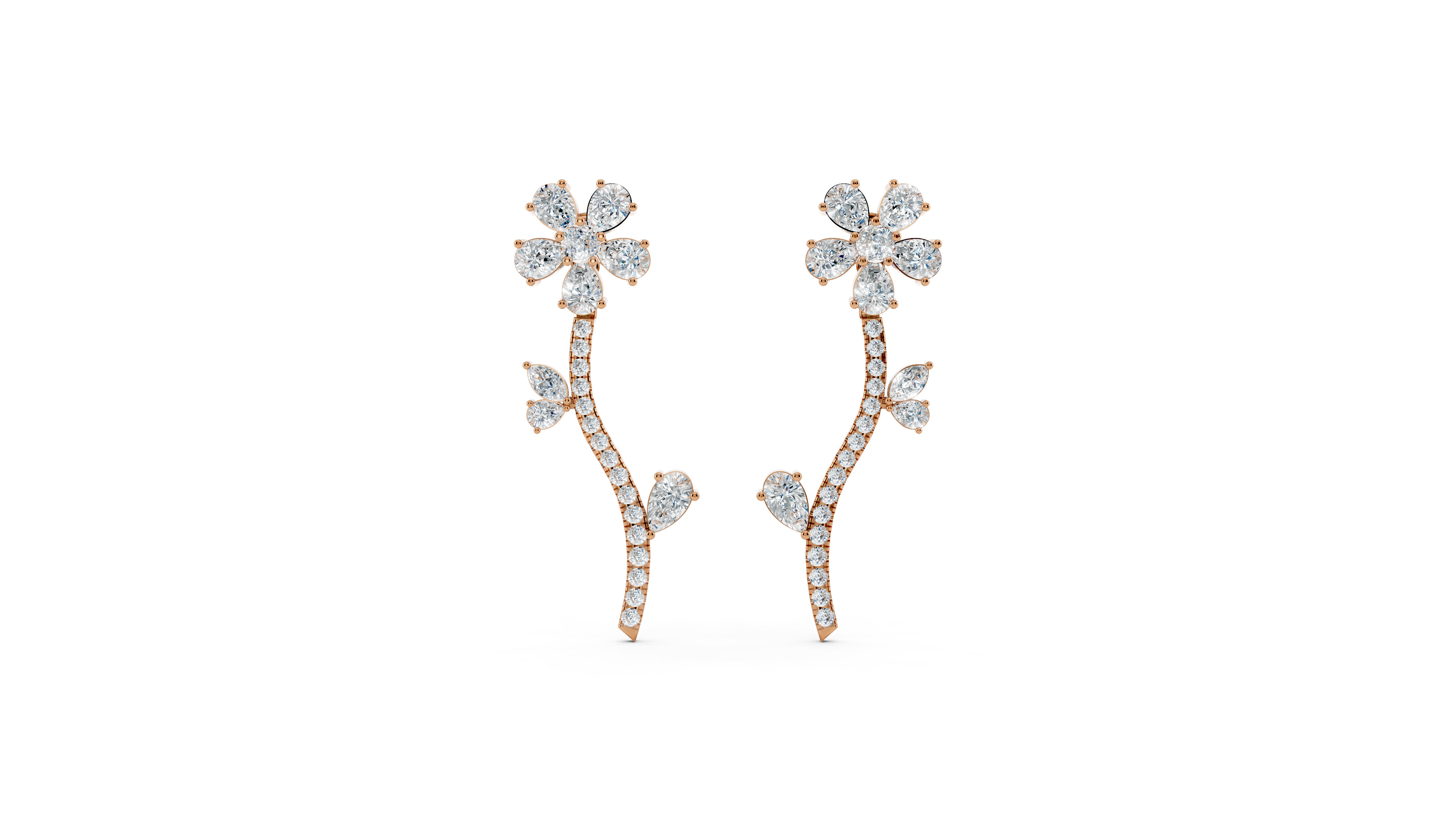 Floral Drop Earrings