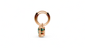 Green Drop Hoop Earrings