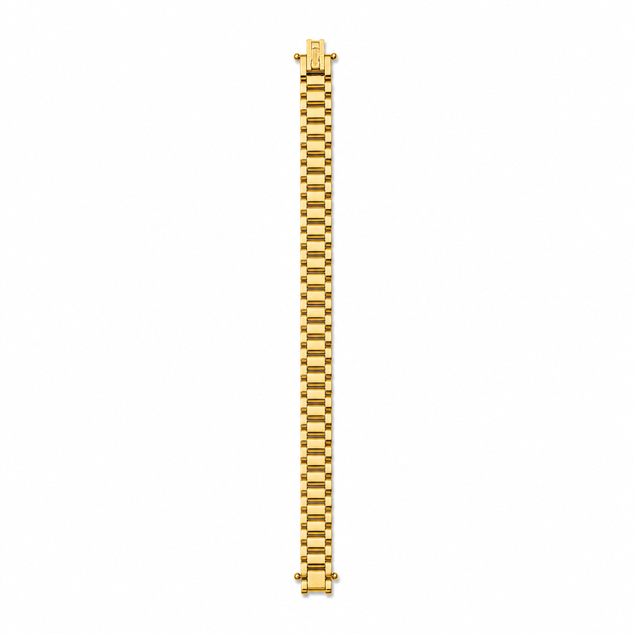 92.5 Silver Gold-Plated Premium Link Bracelet