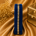 92.5 sliver gold Crystal Link Bracelet
