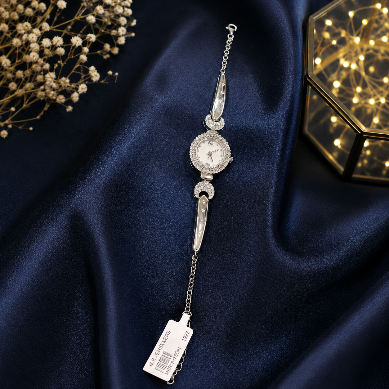 92.5      Silver Crystal Bracelet Watch