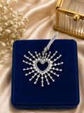 Radiant Heartburst Crystal Pendant