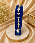 Floral Crystal Link Bracelet