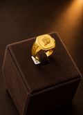 Royal Crest Gold Signet Ring