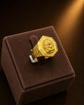 Royal Lion Crest Signet Ring