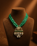 Emerald Royale Elephant Pendant Necklace