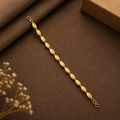 Golden Ember Oval Link Bracelet