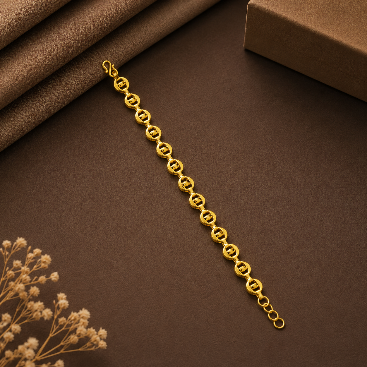 Infinity Orbit Gold Bracelet