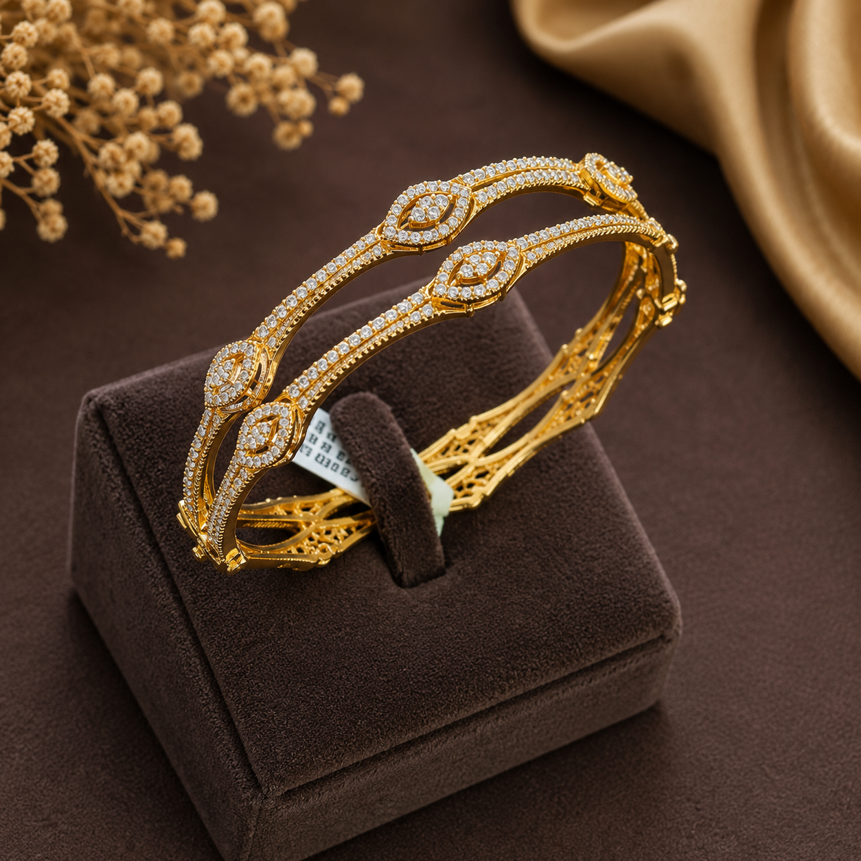 Celestial Grace Diamond Bangle