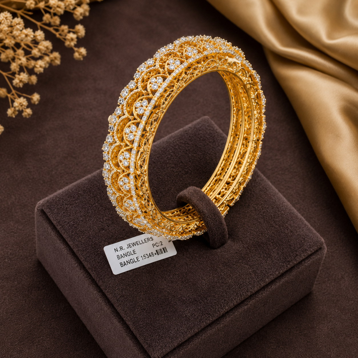 Imperial Lace Diamond Bangles