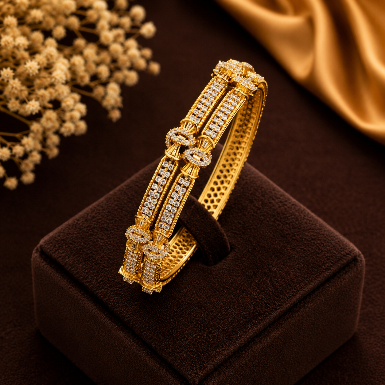 Imperial Knot Diamond Bangle