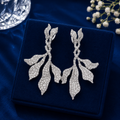Silver Vine Luxe Statement Earrings