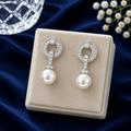 Pearl Orbit Luxe Drop Earrings