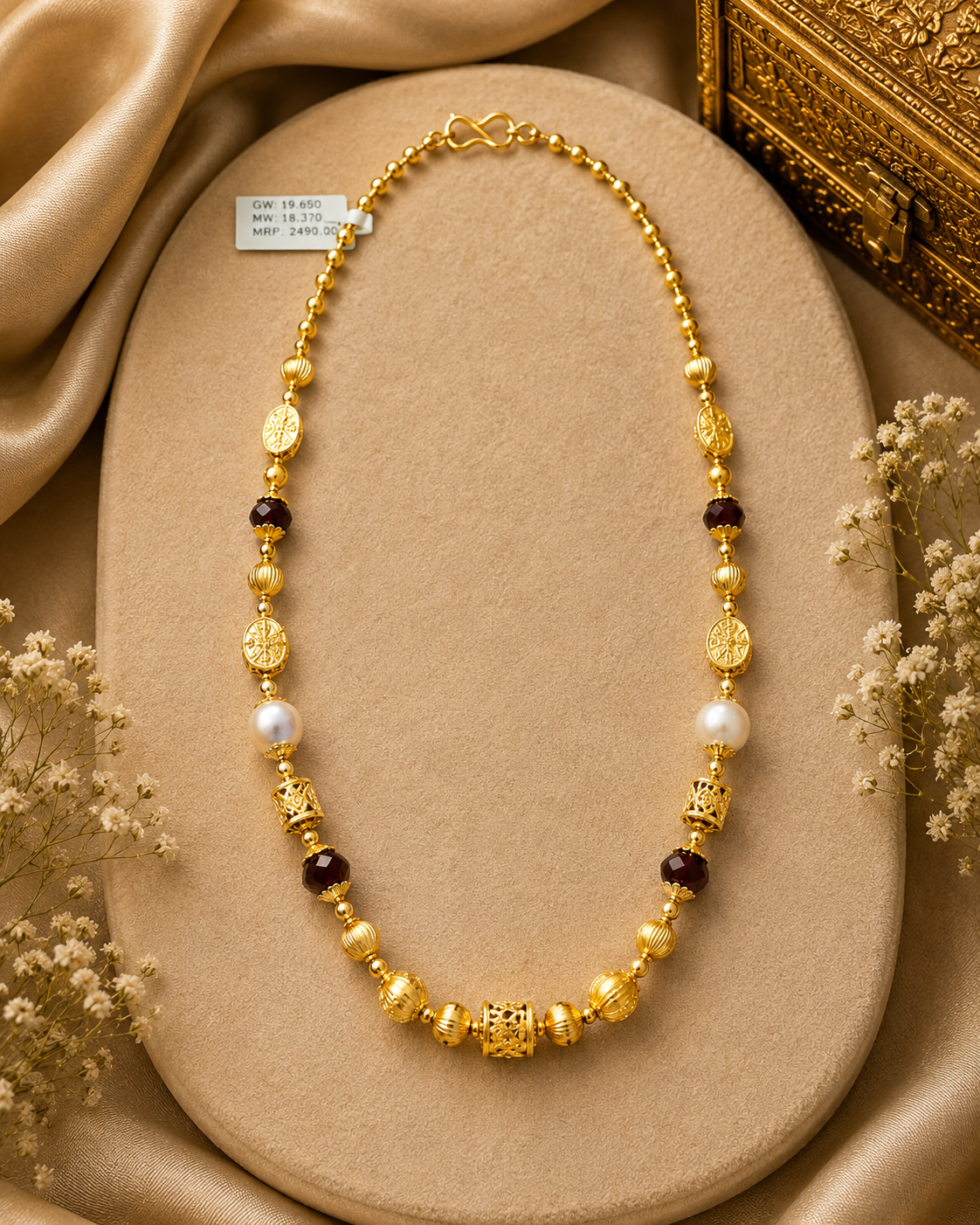 Gold Pearl Heritage Luxe Necklace
