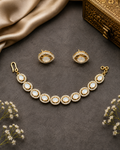 Gold Moonstone Luxe Bracelet Set