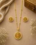 Gold Lakshmi Temple Luxe Pendant Set