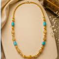 92.5 Gold Turquoise Heritage Luxe Necklace