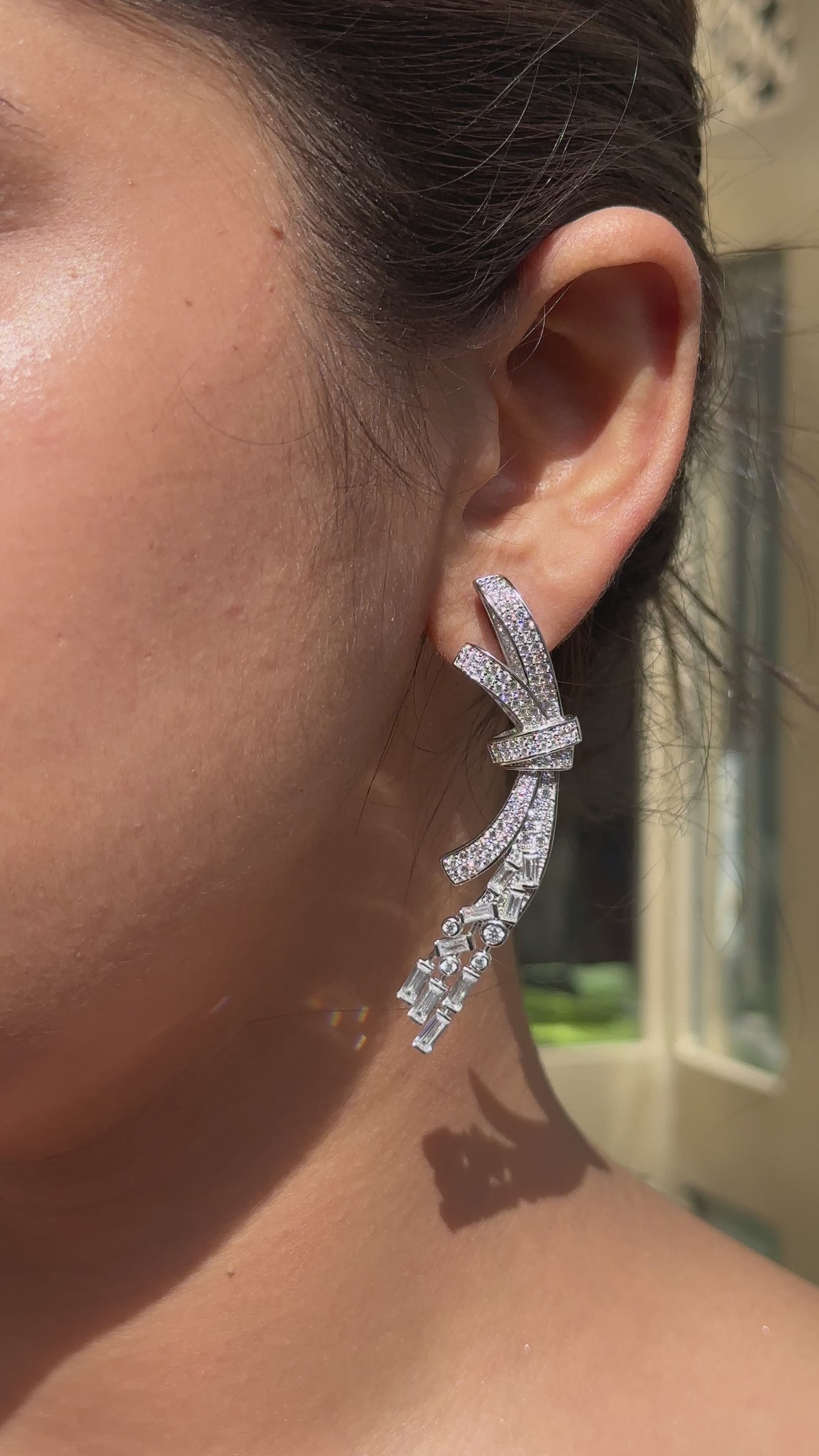 92.5 Infinity Arc Luxe Statement Earrings