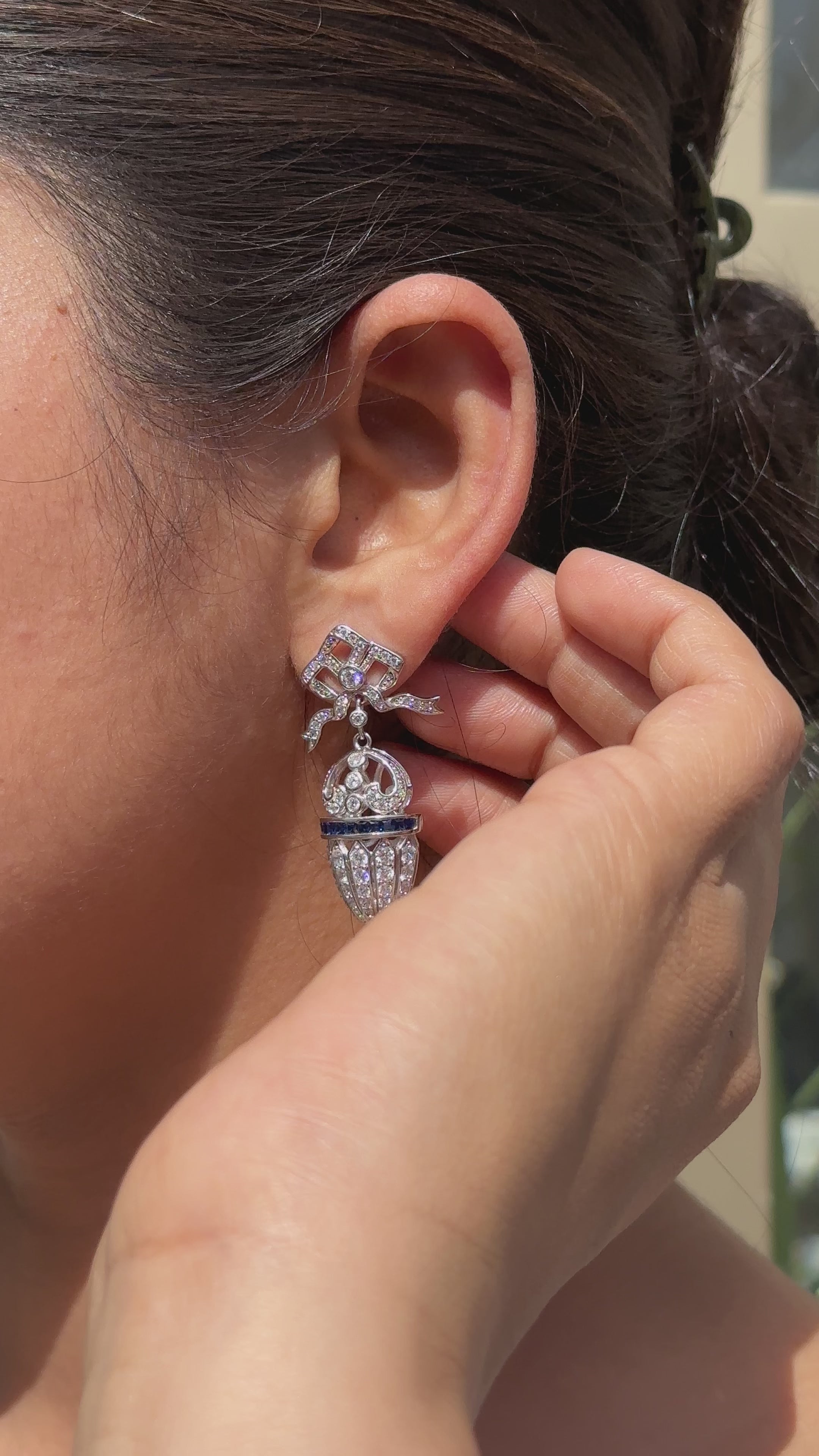 92.5 Silver Pearl Drop Designer Earrings for Women