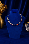 Silver Multicolor Stone Designer Necklace