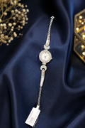 Silver Crystal Bracelet Watch