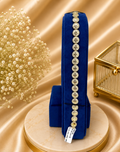 Gold Medallion Crystal Bracelet