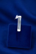 Silver Textured Money Clip